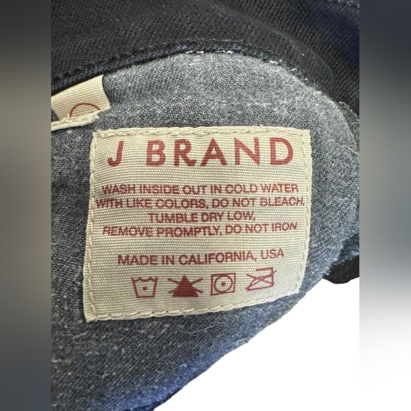 J Brand Jeans Black Denim Stretch Skinny Size 30 EUC - Picture 8 of 9